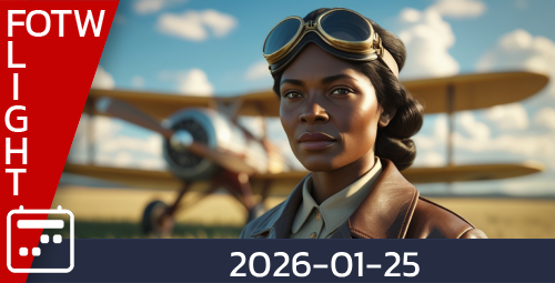 Flight of the Week - January 25, 2026 awarded on 2026-01-30