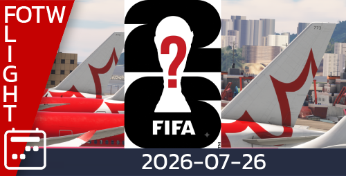 Flight of the Week - July 26, 2026 awarded on 2026-07-22