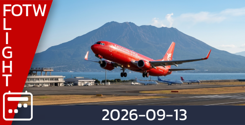 Flight of the Week - September 13, 2026 awarded on 2026-09-14