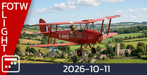 Flight of the Week - October 11, 2026 awarded on 2026-10-11
